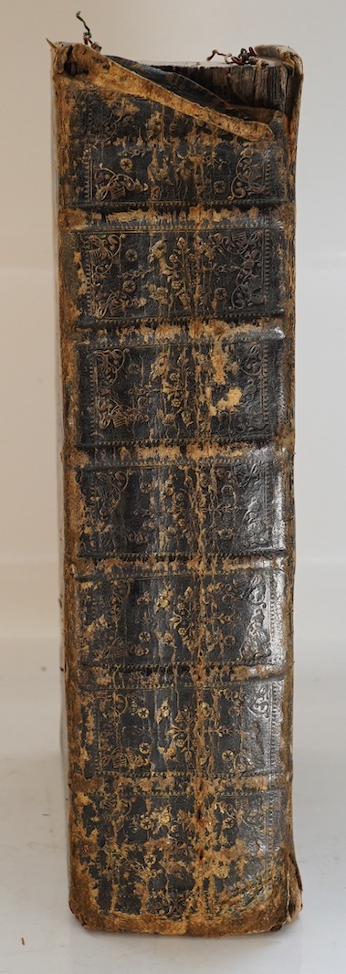 BIBLE: Hanoverian Authorised Version - The Holy Bible, containing the Old Testament and the New....(with the Aprocypha). 6 folded maps, royal arms on General and NT. titles, historiated initial letters; contemp. blind an